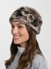 Шоколадный шапка женская, три цвета