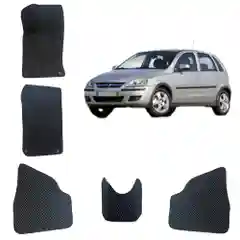 Автомобильные 3D-коврики EVA / ЕВА /ЭВА Opel Corsa C / Опель Корса Ц