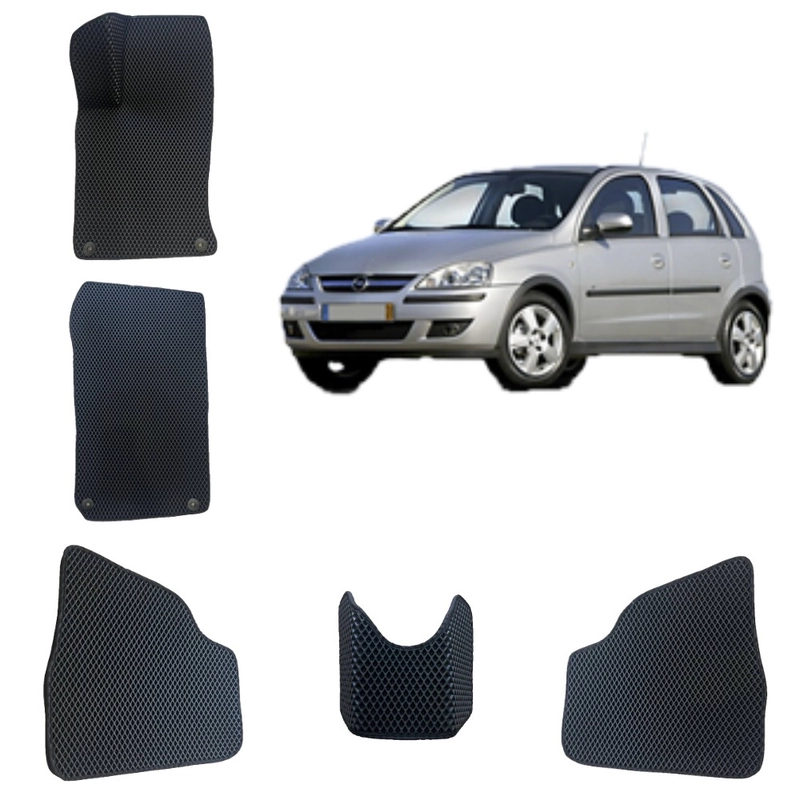 Автомобильные 3D-коврики EVA / ЕВА /ЭВА Opel Corsa C / Опель Корса Ц