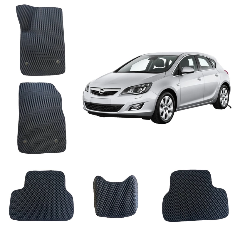 Автомобильные 3D-коврики EVA / ЕВА /ЭВА для Opel Astra J / Опель Астра Джей