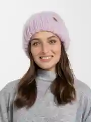 Конфетный мохеровая шапка "Облачко"