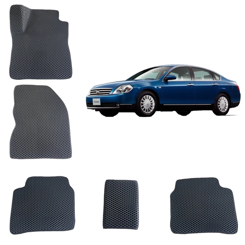Автомобильные 3D-коврики EVA / ЕВА /ЭВА для Nissan Teana 1 поколение / Ниссан Теана 1