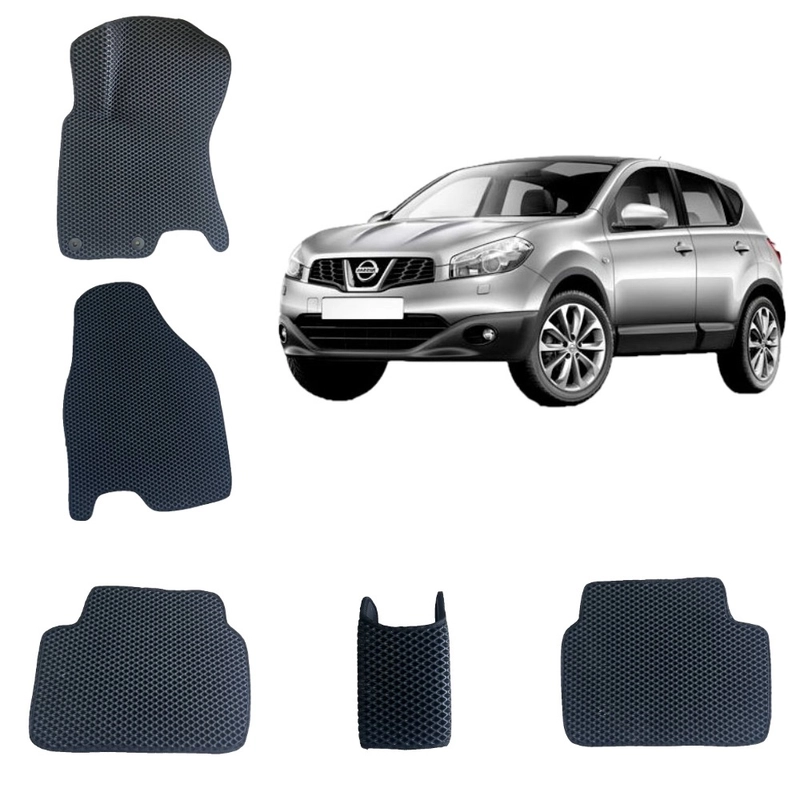 Автомобильные 3D-коврики EVA / ЕВА /ЭВА для Nissan Qashqai 1 / Ниссан Кашкай 1