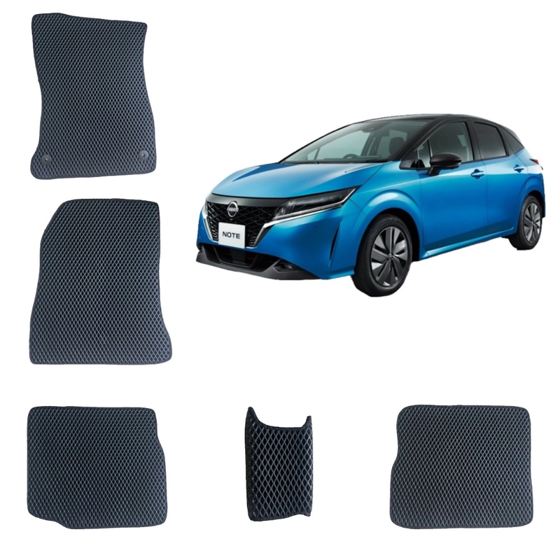 Автомобильные 3D-коврики EVA / ЕВА /ЭВА для Nissan Note 3 / Ниссан Нот 3