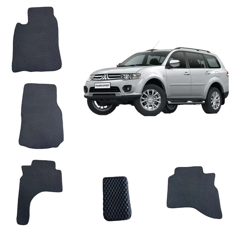 Автомобильные 3D-коврики EVA / ЕВА /ЭВА  Mitsubishi Pajero 2 / Митсубиши Паджеро 2