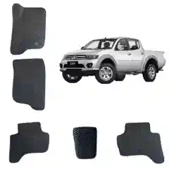 Автомобильные 3D-коврики EVA / ЕВА /ЭВА для Mitsubishi L200 (4) / Митсубиши Л200 (4)