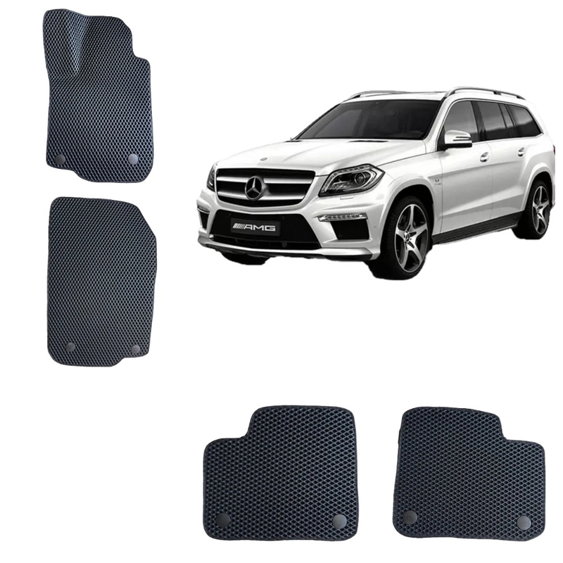 Автомобильные 3D-коврики EVA / ЕВА /ЭВА для Mercedes-Benz GL (X166), 2 / Мерседес ГЛ 166