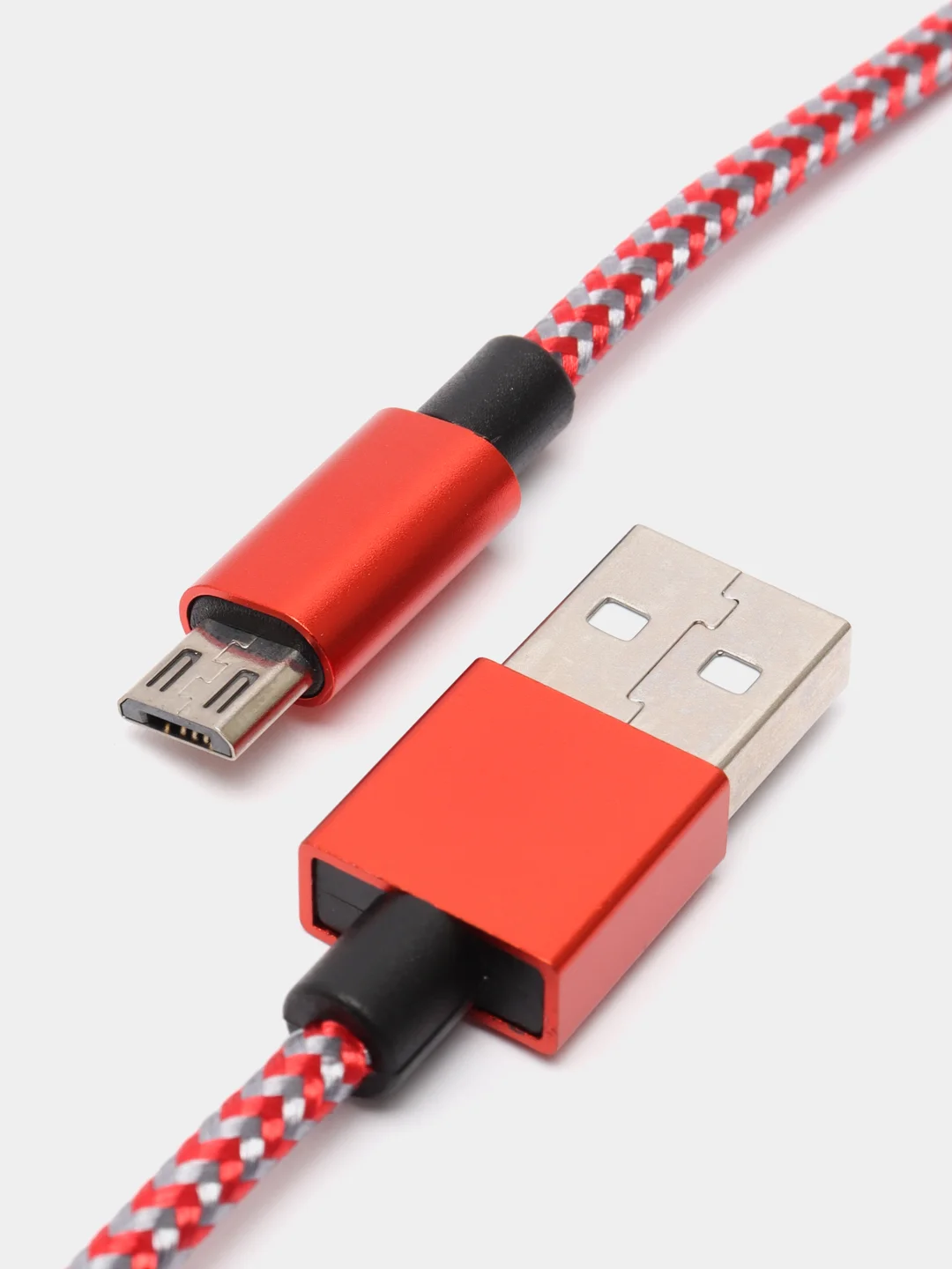 Кабель PERFEO USB2.0, A вилка - Micro USB вилка, красно-белый, длина 1 / 3 м
