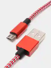 Кабель PERFEO USB2.0, A вилка - Micro USB вилка, красно-белый, длина 1 / 3 м
