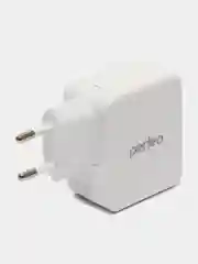 Сетевое зарядное устройство Perfeo с разъемом 2 x USB, 3.4А, белый, Cube 2, PFA4132