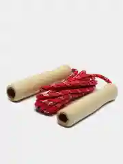 Красный скакалка с деревянными ручками
