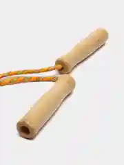 Оранжевый скакалка с деревянными ручками
