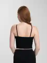 Черный хлопковый топ женский