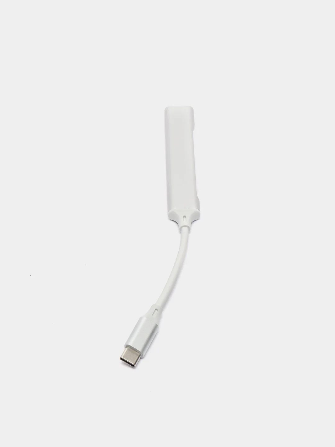 Серебряный хаб концентратор USB 3.0, USB Type-C Hub на 4 USB