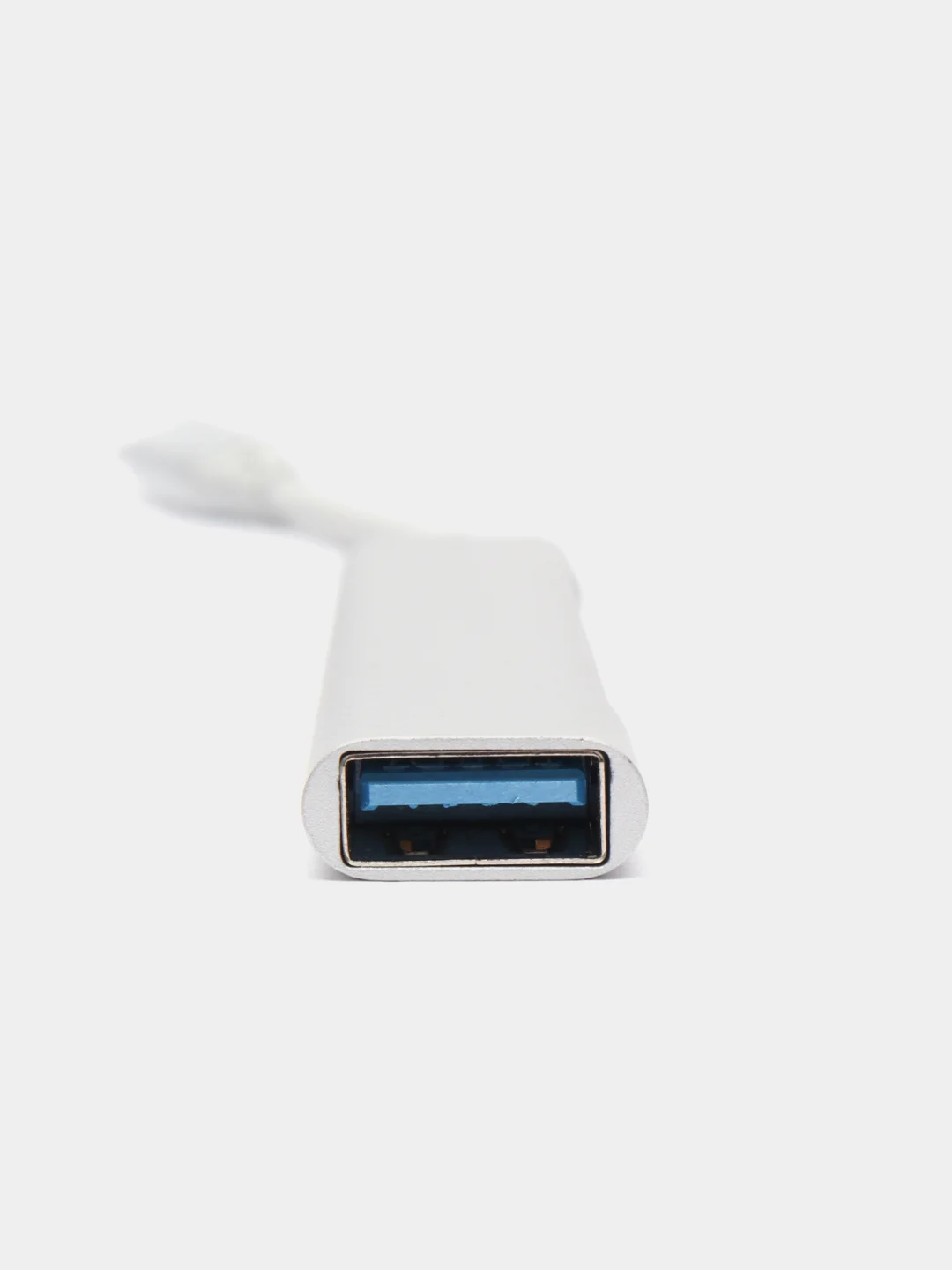 Серебряный хаб концентратор USB 3.0, USB Type-C Hub на 4 USB
