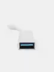 Серебряный хаб концентратор USB 3.0, USB Type-C Hub на 4 USB