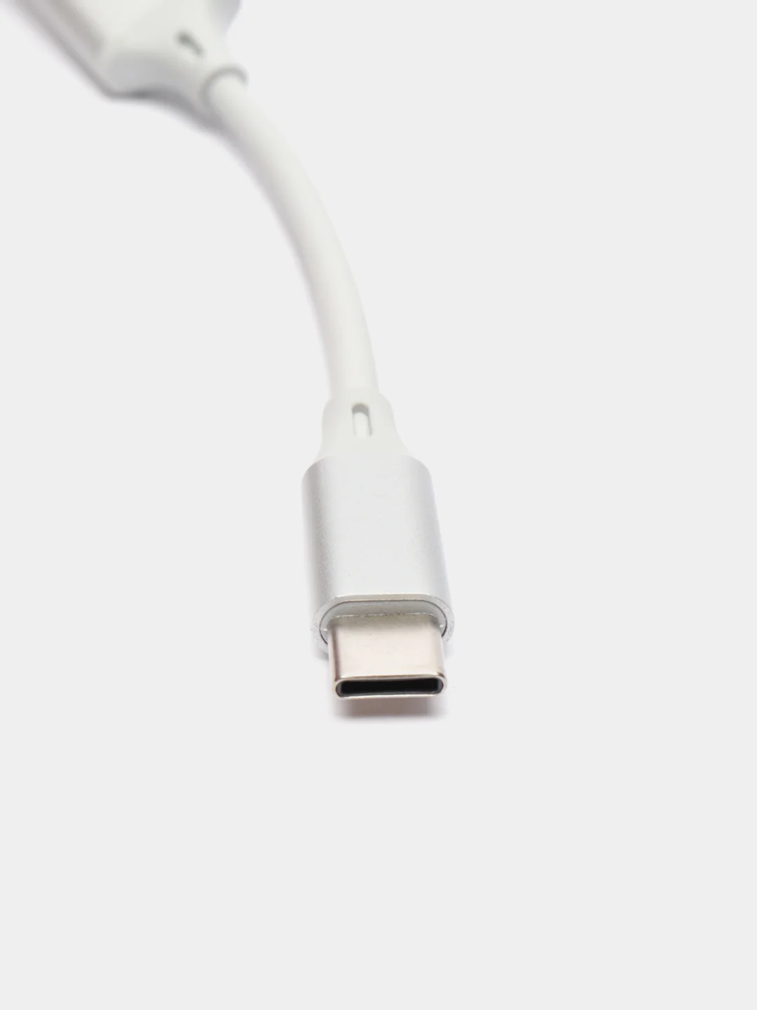 Серебряный хаб концентратор USB 3.0, USB Type-C Hub на 4 USB
