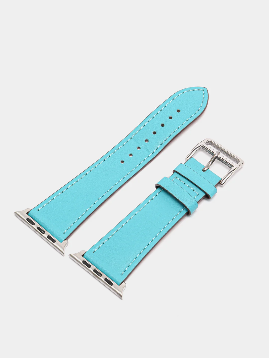 Бирюзовый кожаные ремешки для Apple Watch 3, 4, 5, 6, 7, SE, 38 / 42 / 40 / 44