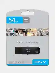Флешка USB PNY Attache Classic 64 Гб, USB3.1, черный, FD64GATTC30KTRK-EF