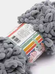 Серый пряжа Alize Puffy Fine
