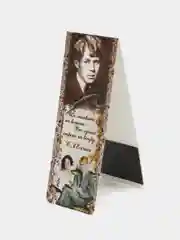 Хаки магнитная закладка "Писатели", 3,5 х 9,5 см