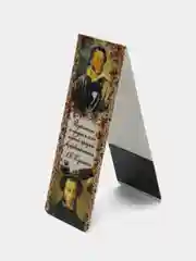 Желтый магнитная закладка "Писатели", 3,5 х 9,5 см