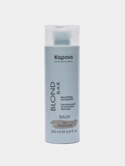Питательный оттеночный бальзам Kapous Professional Blond Bar, пепельный, 200 мл