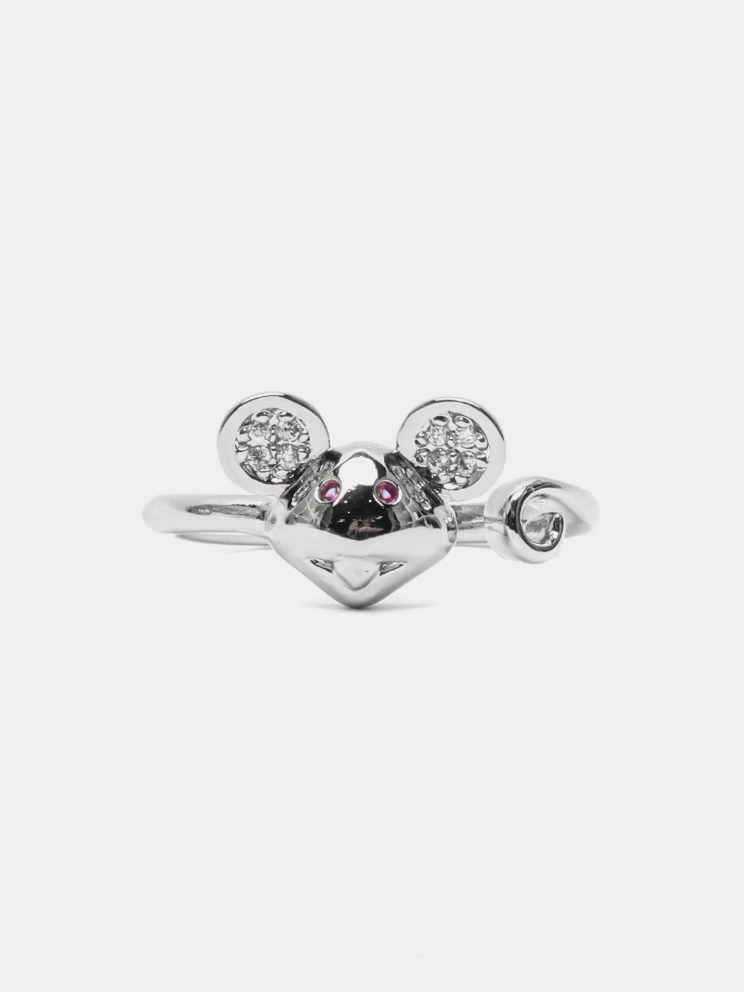 Серебряный серебряные кольца, "Заяц","Микки маус","Собачка"