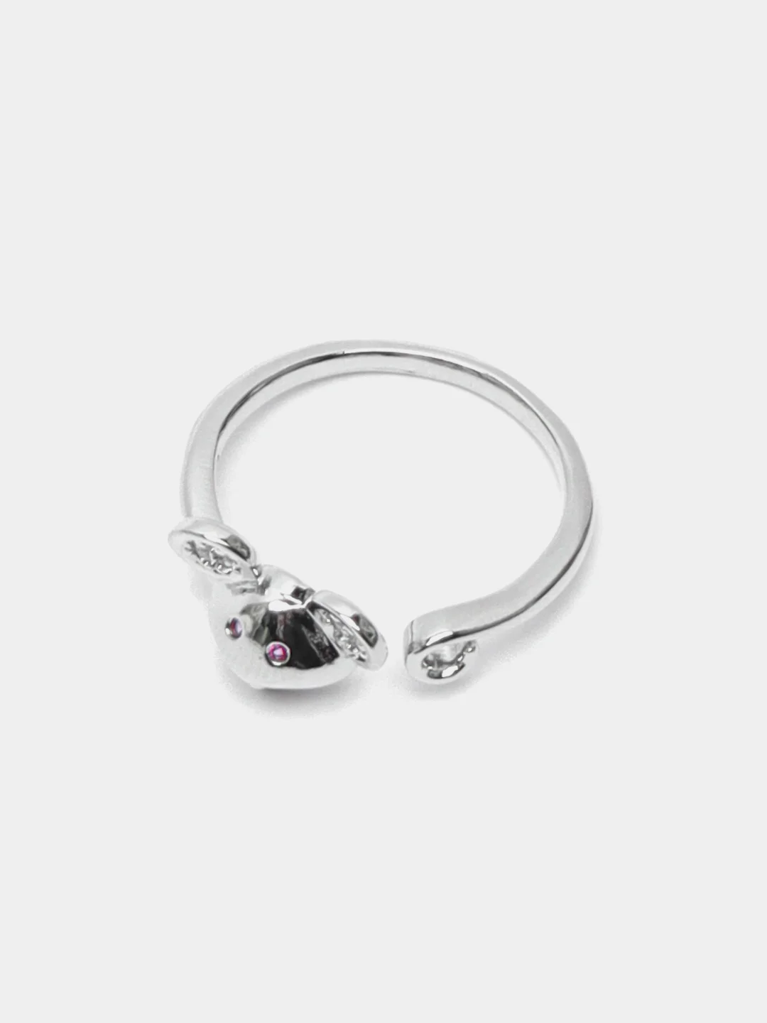 Серебряный серебряные кольца, "Заяц","Микки маус","Собачка"