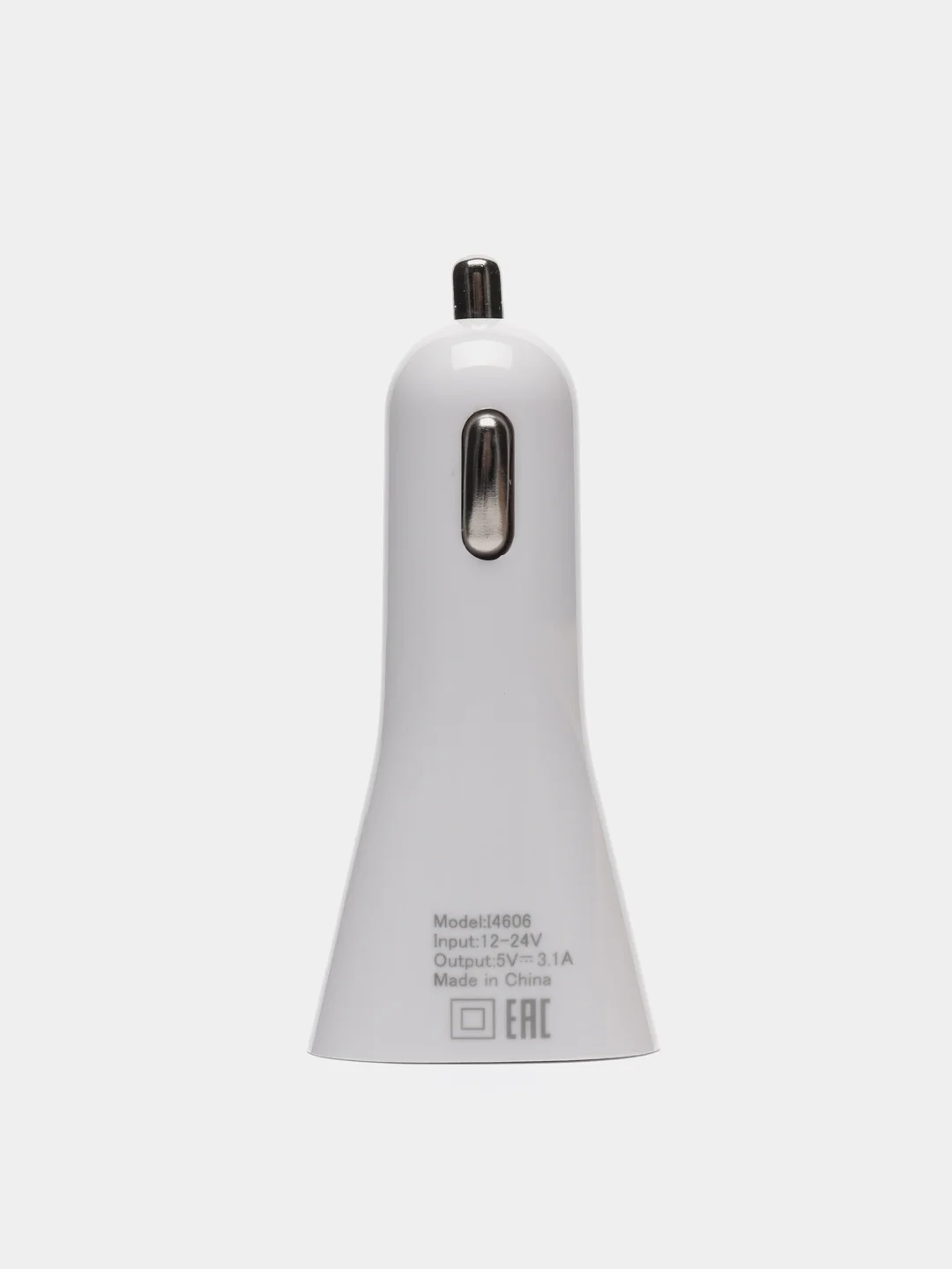 Автомобильное зарядное устройство Perfeo с двумя разъемами USB, белый. I4606