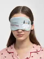 Голубой мультяшная маска для сна