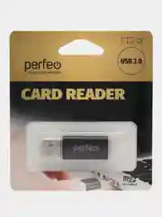 Черный perfeo Card Reader Micro SD, PF-VI-R025