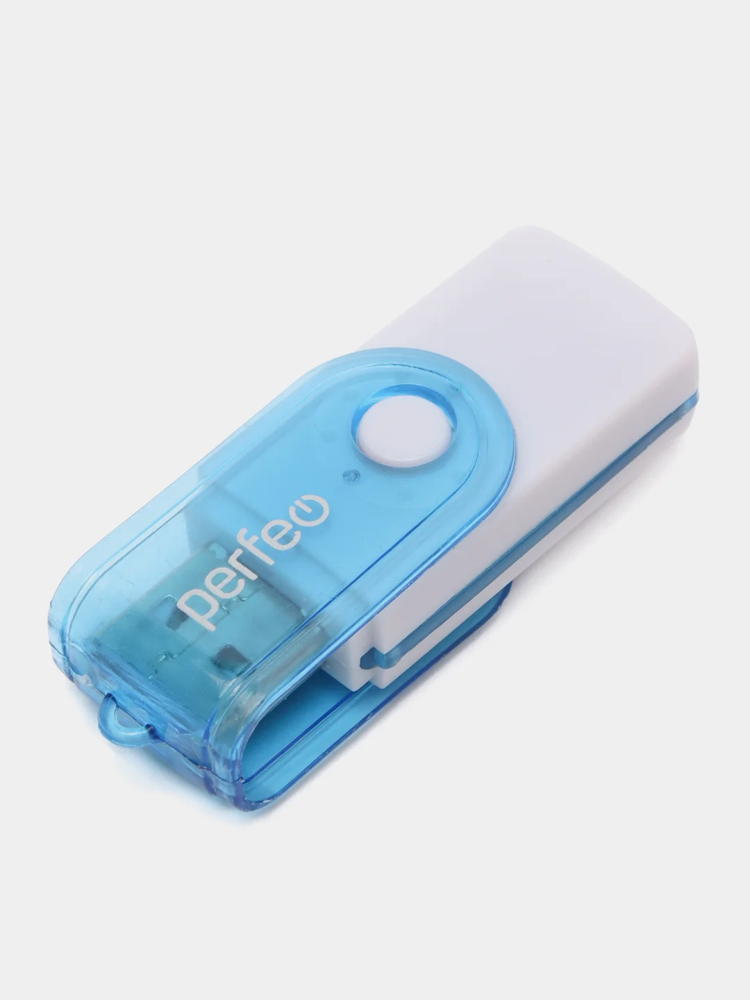 Синий картридер Perfeo Card Reader, SD/MMC+Micro SD+MS+M2