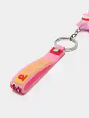 Коричневый брелок для ключей/на сумку, силиконовый