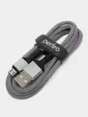 Perfeo кабель USB2.0 A вилка - Micro USB вилка, серый, длина 1 м, бокс U4806
