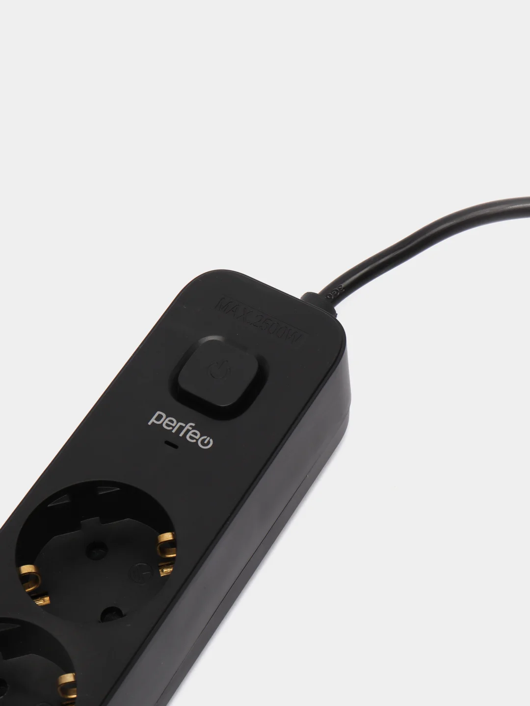 Черный perfeo сетевой фильтр "POWER STREAM", 2500W, 5 м, 3/4/5/6 розеток, цвет белый/чёрный