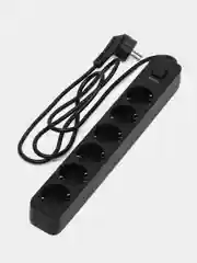 Черный perfeo сетевой фильтр "POWER STREAM", 2500W,  1,5м, 3/4/5/6 розеток, цвет белый/чёрный