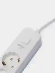 Белый perfeo сетевой фильтр "POWER STREAM", 2500W, 2,0м, 4 розетки, 3 USB, цвет белый/чёрный