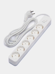 Perfeo сетевой фильтр "POWER STREAM", 2500W, 3 м, 3/4/5/6 розеток, цвет белый/чёрный