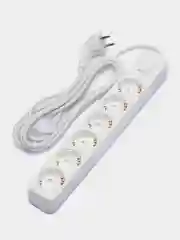 Белый perfeo сетевой фильтр "POWER STREAM", 2500W, 3 м, 3/4/5/6 розеток, цвет белый/чёрный