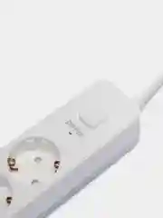 Белый perfeo сетевой фильтр "POWER STREAM", 2500W, 3 м, 3/4/5/6 розеток, цвет белый/чёрный