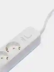 Белый perfeo сетевой фильтр "POWER STREAM", 2500W,  1,5м, 3/4/5/6 розеток, цвет белый/чёрный