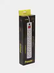 Perfeo сетевой фильтр "POWER+", 1,8/3/5м, 3/5/6 розеток, серый