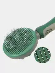 Зелёный хаки расческа самоочищающаяся, для кошек и собак