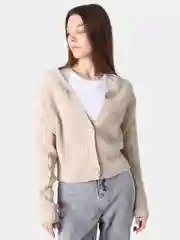 Бежевый кардиган женский oversize