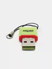Perfeo Card Reader Micro SD, PF-VI-R008 Green