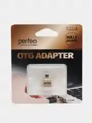 Золотой адаптер USB OTG Perfeo, PF-VI-O003