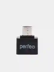Черный адаптер USB OTG Perfeo, PF-VI-O003