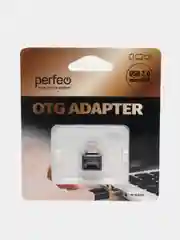 Черный адаптер USB OTG Perfeo, PF-VI-O003