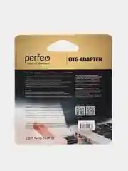 Адаптер Perfeo micro USB на Type-C c OTG, чёрный, PF-VI-O005
